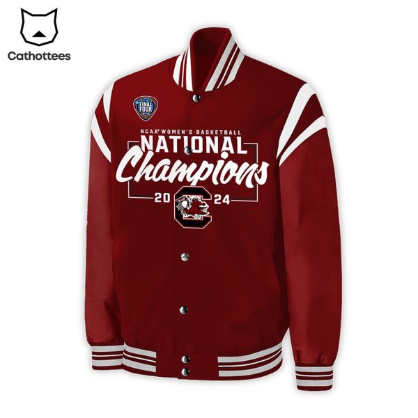 NCAA Women Basketball National 2024 Champs South Carolina Gamecock Baseball Jacket