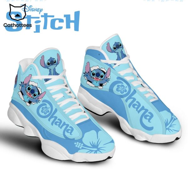 Ohana Stitch Special Blue Air Jordan 13