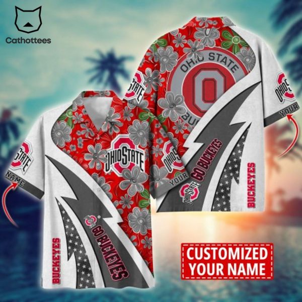 Ohio State Buckeyes Custom Summer Tropical Hawaiian Shirt