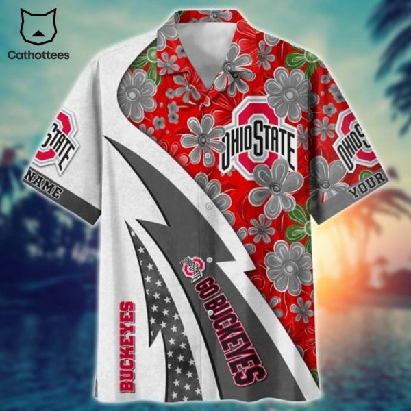 Ohio State Buckeyes Custom Summer Tropical Hawaiian Shirt