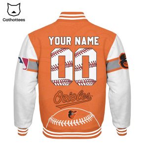 Personalized Baltimore Orioles Logo Baseball Jacket