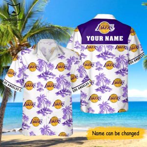 Personalized Los Angeles Lakers Hawaiian Shirt