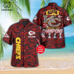 Personalized Super Bowl LVII Champions Kansas City Chiefs Hawaiian Shirt