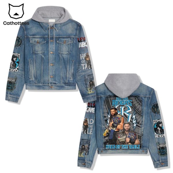 Roman Reigns Head Of The Table Hooded Denim Jacket