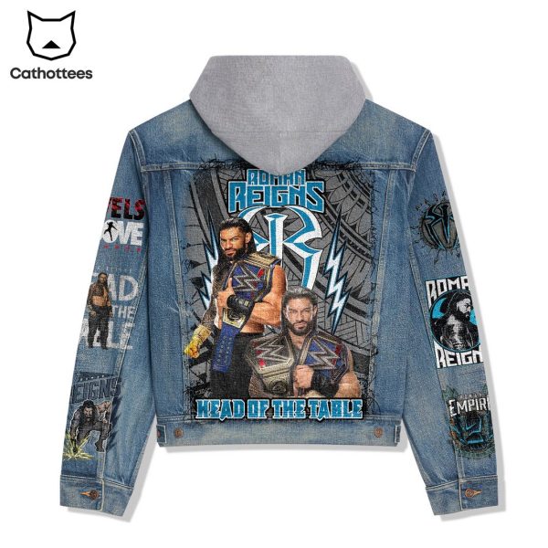 Roman Reigns Head Of The Table Hooded Denim Jacket