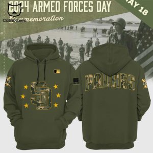 San Diego Padres 2024 Armed Forces Day Special Design Hoodie