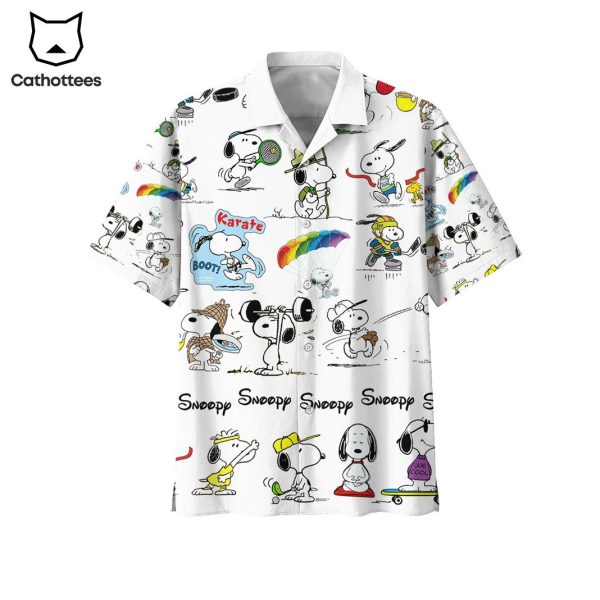 Snoopy Karate Boot Tropical Summer Special Hawaiian Shirt