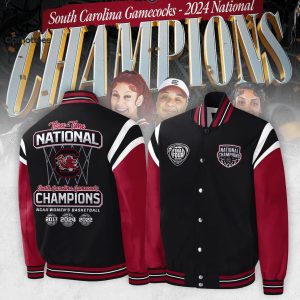 South Carolina Gamecocks 2024 NCAA Women Basketball National Champions Baseball Jacket
