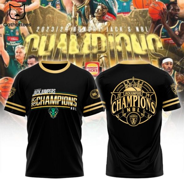 Tasmania JackJumpers 2024 Champions NBL 3D T-Shirt