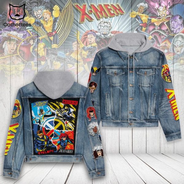 X-Men Special Design Hooded Denim Jacket