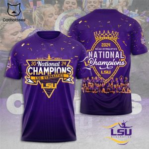 2024 National Champions LSU Gymnastics Design 3D T-Shirt