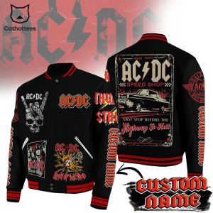 AC DC Blow Up Your Video Baseball Jacket
