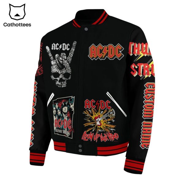 AC DC Blow Up Your Video Baseball Jacket