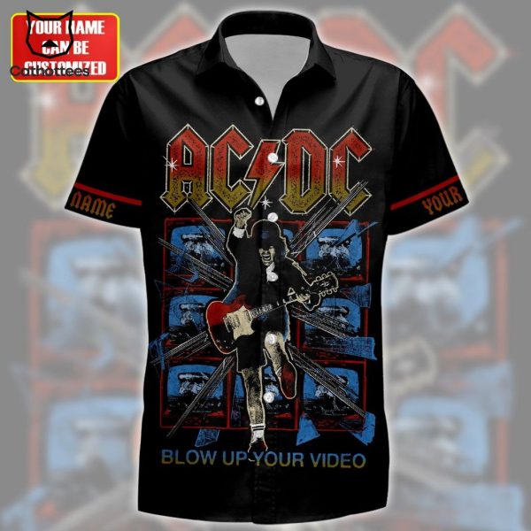 AC DC Blow Up Your Video Design Tropical Hawaiian Shirt