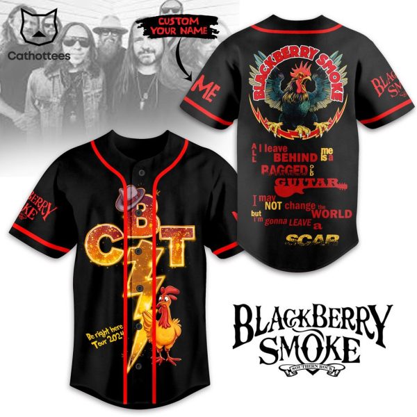 Blackberry Smoke Be Right Here Tour 2024 Baseball Jersey