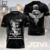 Bon Jovi 40 Years 1984-2024 Signature Thank You For The Memories Design 3D T-Shirt