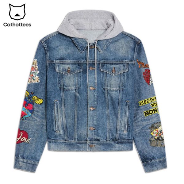 Bon Jovi Forever Hooded Denim Jacket