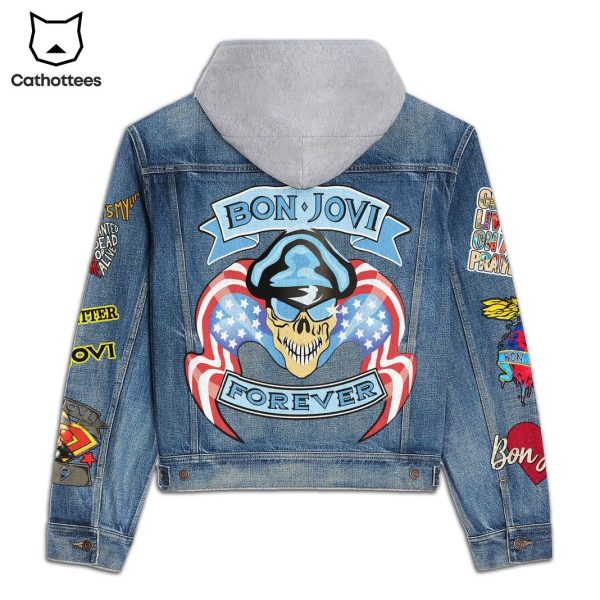 Bon Jovi Forever Hooded Denim Jacket