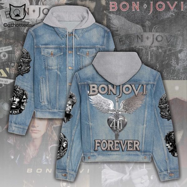 Bon Jovi Forever Special Hooded Denim Jacket