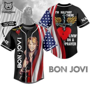 Bon Jovi Im Halfway There Livin On A Prayer Baseball Jersey