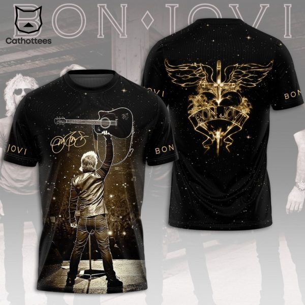 Bon Jovi Signature Design 3D T-Shirt