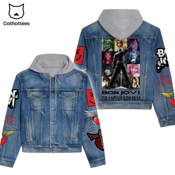 Bon Jovi The Captain Kidd Eras Hooded Denim Jacket