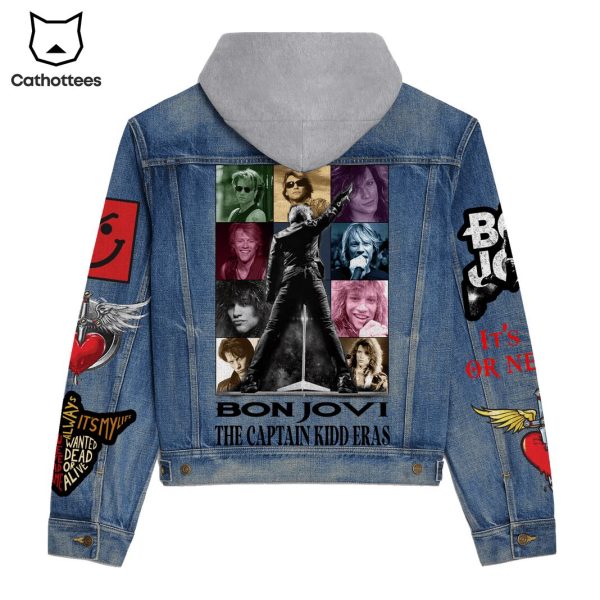 Bon Jovi The Captain Kidd Eras Hooded Denim Jacket