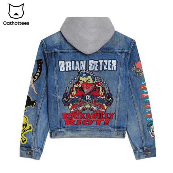 Brian Setzer Rockabilly Riot Hooded Denim Jacket