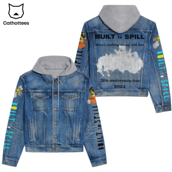 Built To Spill 30th Anniversary Tour 2024 Hooded Denim Jacket