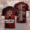 Bundesliga Deutscher Meister Bayer Leverkusen 2023-2024 Design 3D T-Shirt