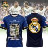 Campeones Laliga 2023-2024 Real Madrid Signature White 3D T-Shirt