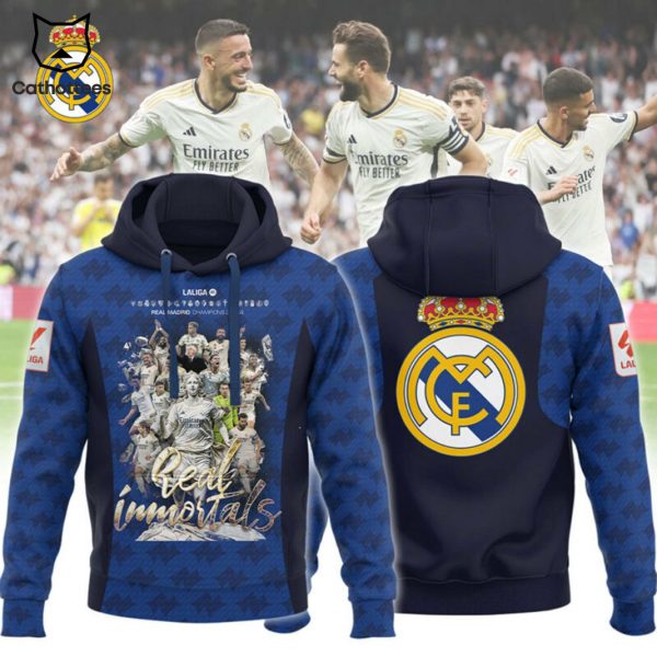 Campeones Laliga 2023-2024 Real Madrid Champions Design Hoodie