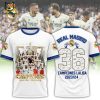 Campeones Laliga 2023-2024 Real Madrid Champions Design 3D T-Shirt