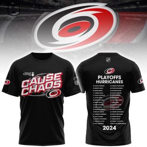 Carolina Hurricanes NHL 2024 Playoffs Design 3D T-Shirt