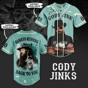 Cody Jinks Always Running Back To You Signature Baseball Jersey