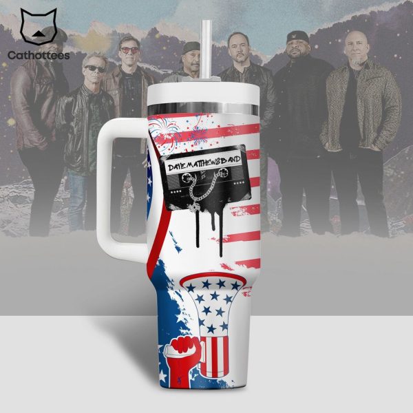 Dave Matthews Band Tumbler With Handle And Straw