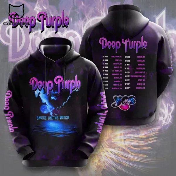 Deep Purple Smoke On The Water Design Hoodie