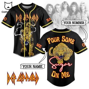 Def Leppard Pour Some Sugar On Me Baseball Jersey