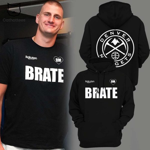 Denver Nuggets Brate Deisgn Black Hoodie