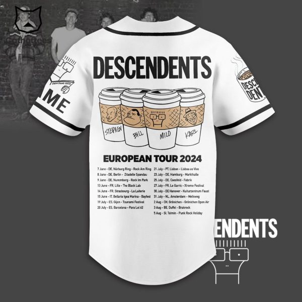 Descendents European Tour 2024 Baseball Jersey