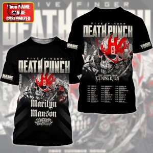 Five Finger Death Punch Marilyn Manson 3D T-Shirt