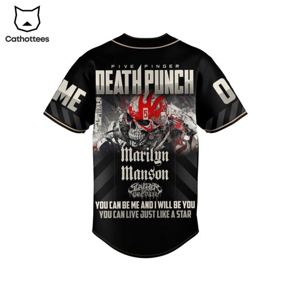 Five Finger Death Punch Marilyn Manson Baseball Jersey