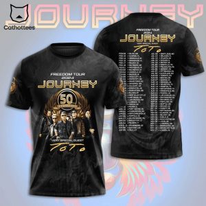 Freedom Tour Journey 50 Anniversary Very Special Guest To To 3D T-Shirt