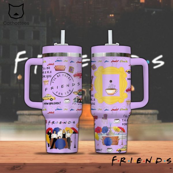 Friends How You Doin Tumbler With Handle And Straw