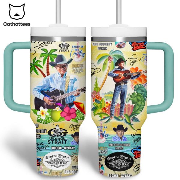 George Strait Signature Strait From Texas Tumbler With Handle And Straw
