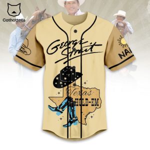 George Strait Texas Hold Em Baseball Jersey
