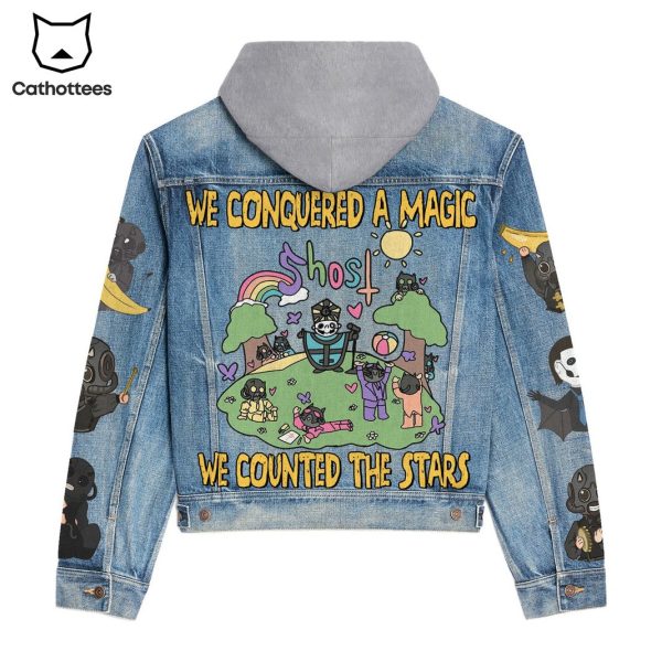 Ghost We Conquered The Magic We Counted The Stars Hooded Denim Jacket