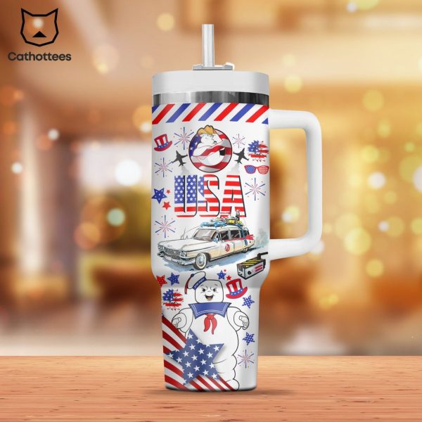 Ghostbusters USA Tumbler With Handle And Straw