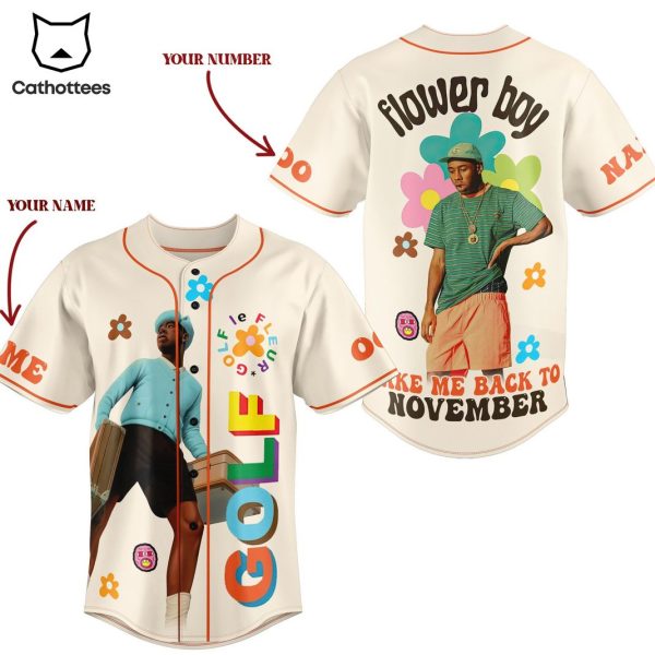 Golf Flowe Boy Take Me Back To November Baseball Jersey