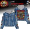 Ferxxo Feliz Cumpleanos Design Hooded Denim Jacket